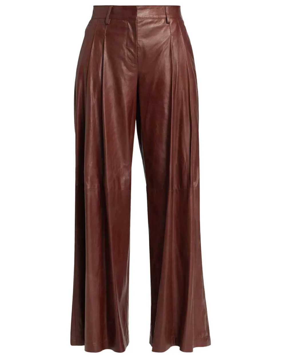 Warm Brick Leather DiDi Pant