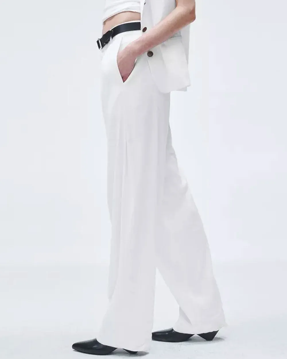 White Linen Donovan Pant