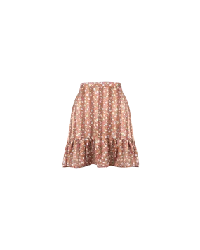 WILLOW MINISKIRT BROWN FLORAL