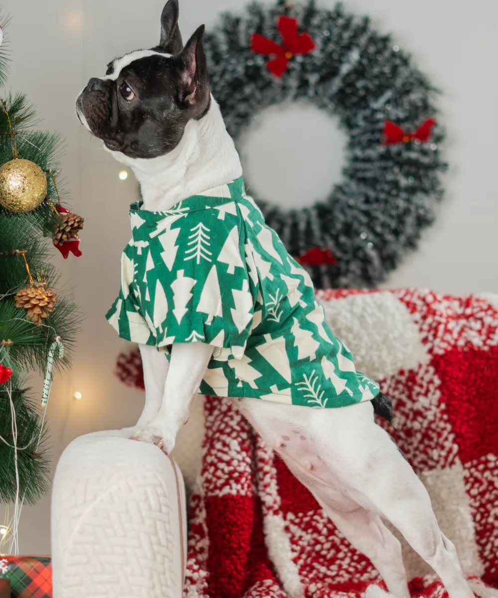 Xmas Tree Dog Shirt